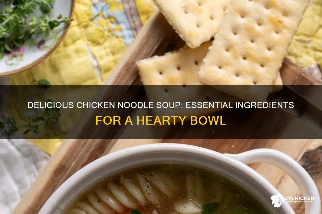 what do you put in chicken noodle sup