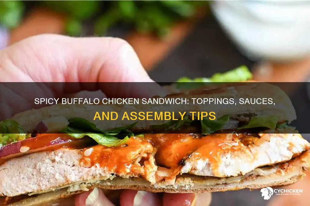 what do you put on a buffalo chicken sandwich