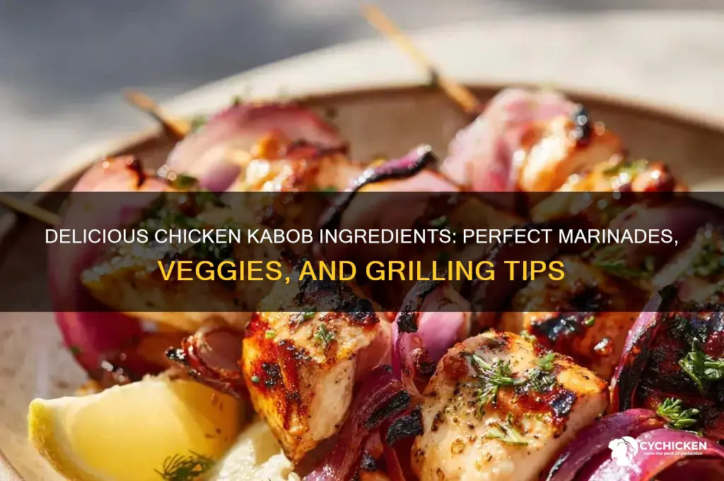 what do you put on a chicken kabob