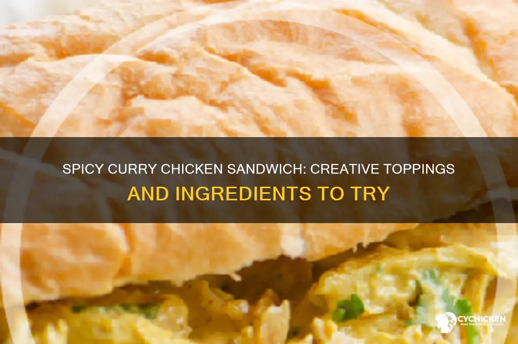what do you put on a curry chicken sandwich