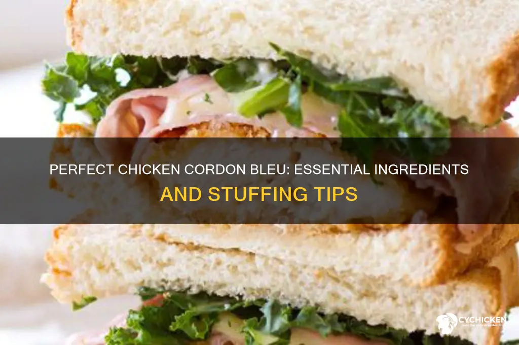 what do you put on chicken cordon bleu