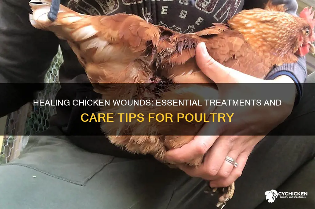 what do you put on chicken wounds