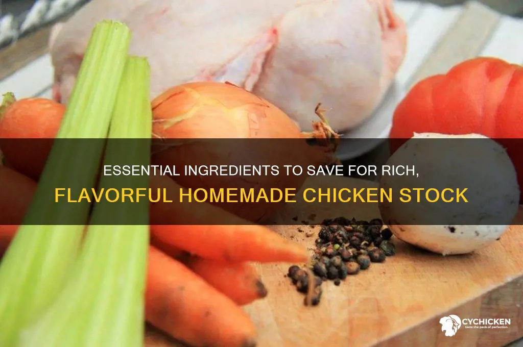 what do you save for homemade chicken stock