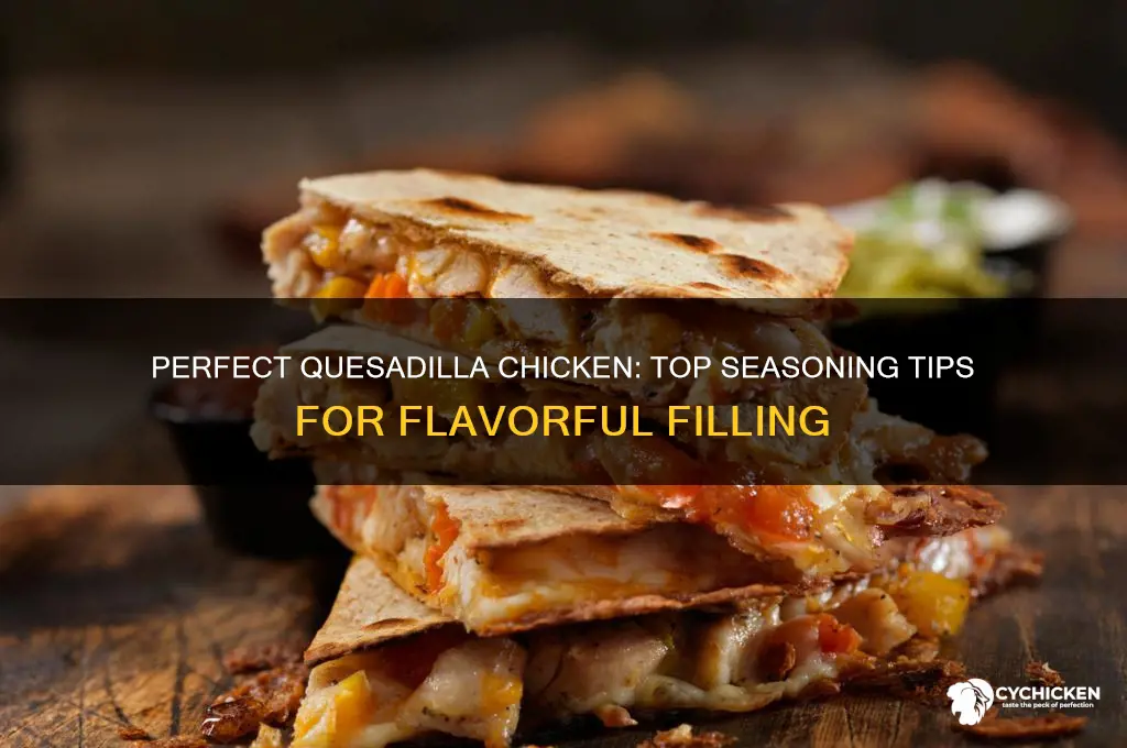 what do you season chicken with for quesadillas