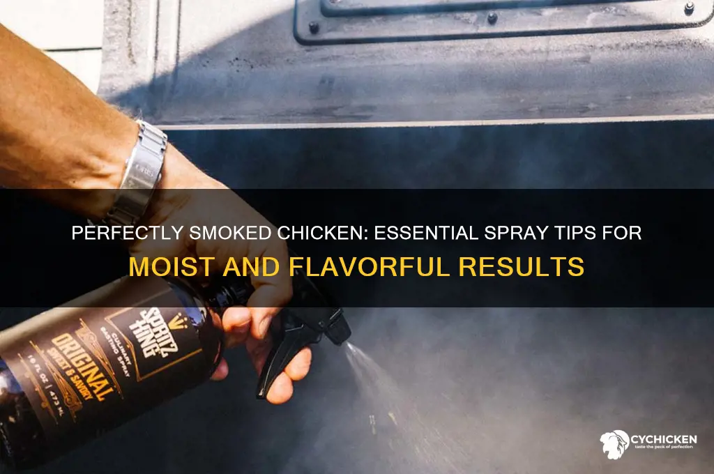 what do you spray on chicken when smoking