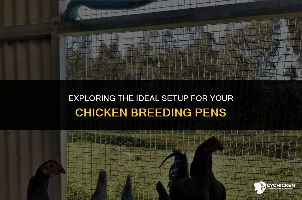 what do your chicken breeding pens look like