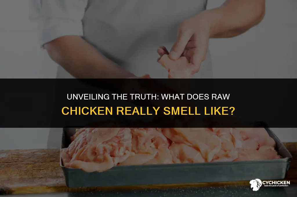what doe raw chicken smell like