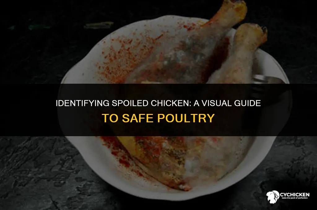 what doers spoiled chicken look like