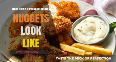 Visual Guide: Understanding the Size of 1/4 Pound Chicken Nuggets