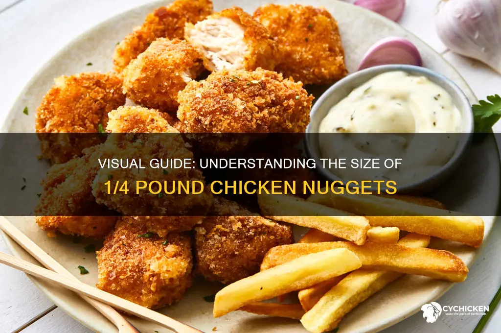 what does 1 4 pound of chicken nuggets look like