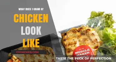 Visual Guide: Understanding the Appearance of 1 Gram of Chicken