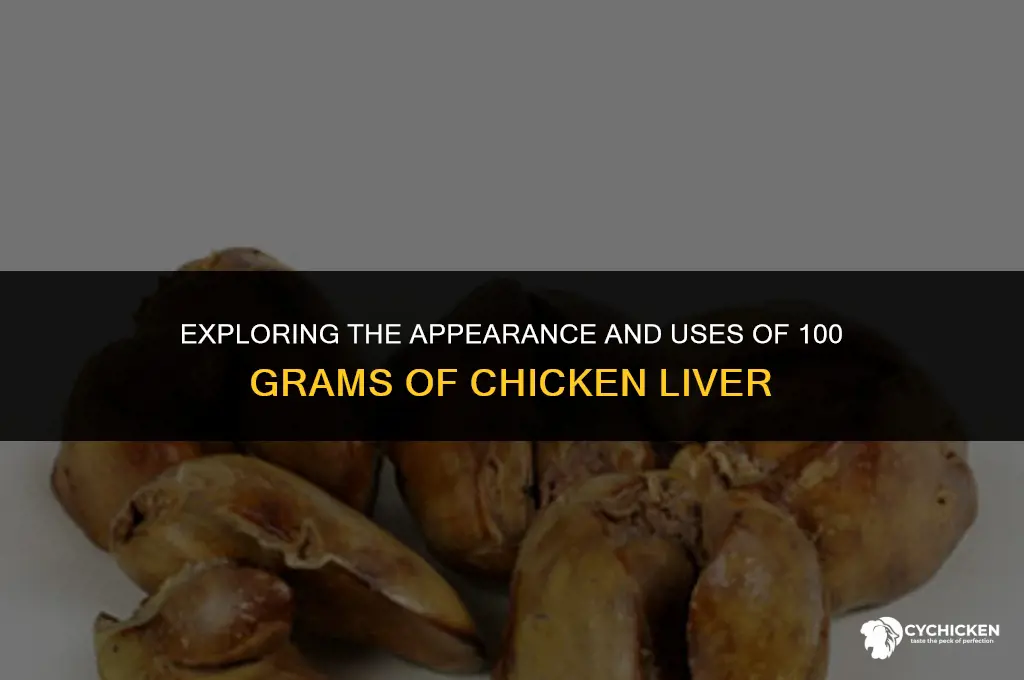 what does 100g of chicken liver look like