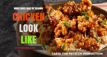 Visual Guide to Sesame Chicken: 10oz Serving Size Revealed