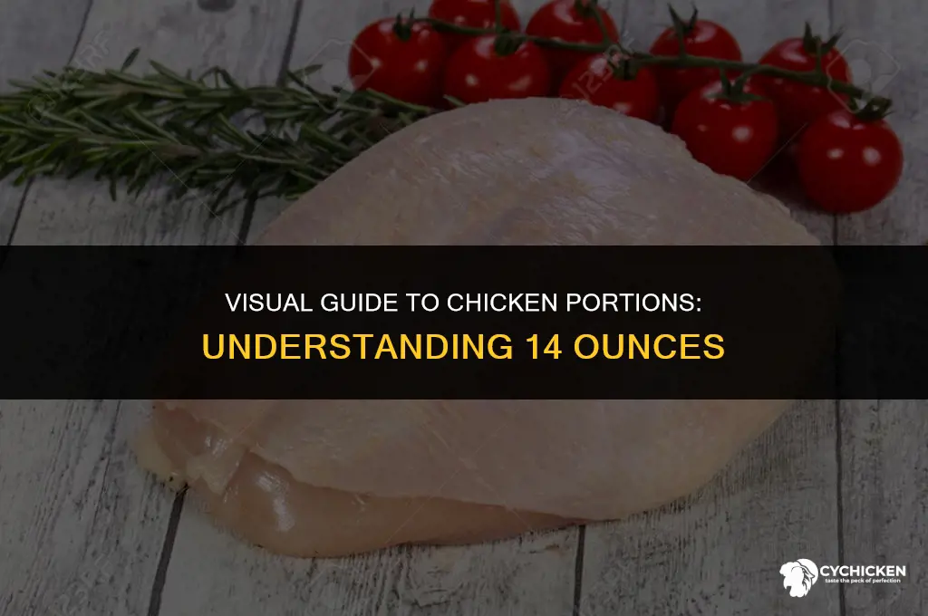what does 14 oz of chicken look like