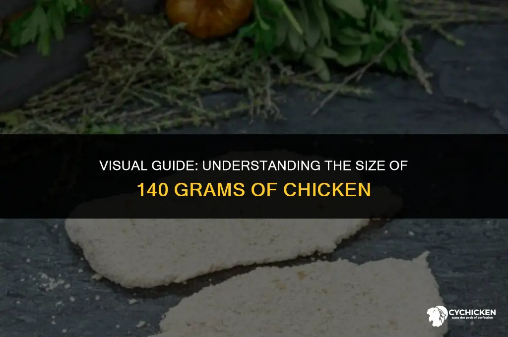 what does 140 grams of chicken look like