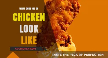 Visual Guide: Understanding the Appearance of 1 Ounce of Chicken