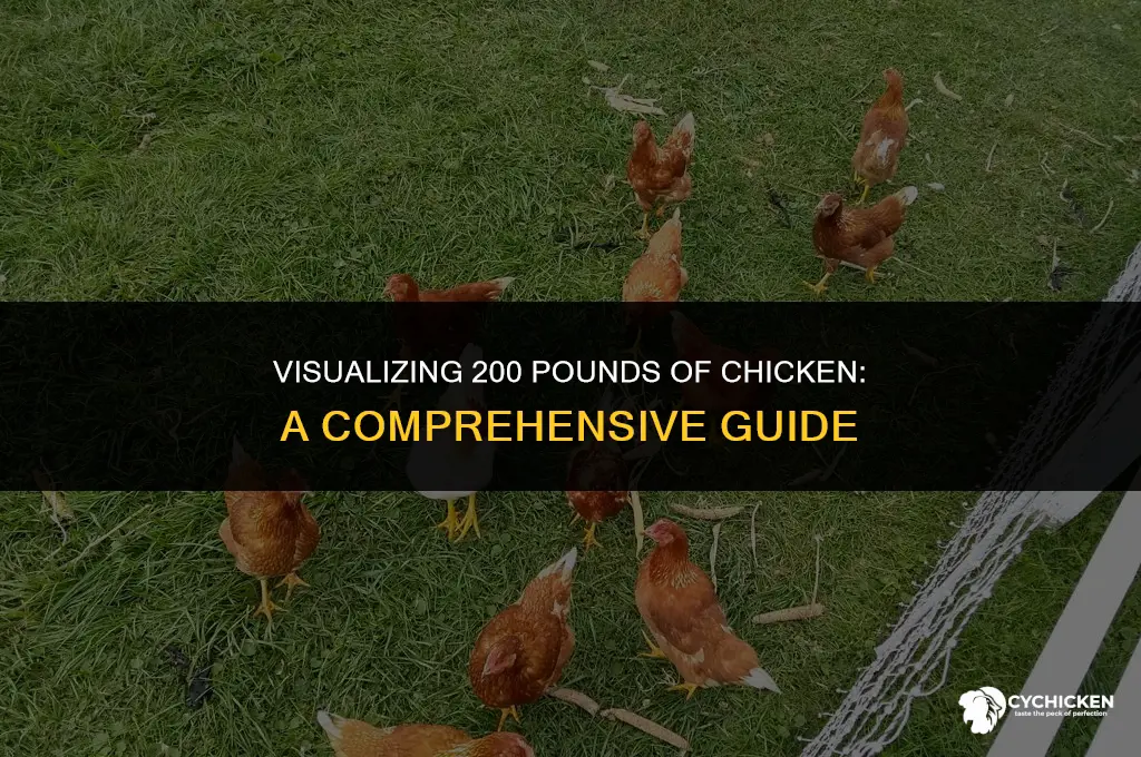 what does 200lbs of chicken look like