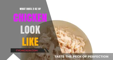 Visual Guide: Understanding the Appearance of 3 Ounces of Chicken