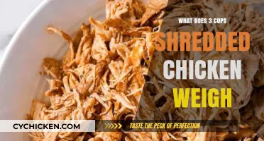 Shredded Chicken Weight Guide: How Much Do 3 Cups Weigh?