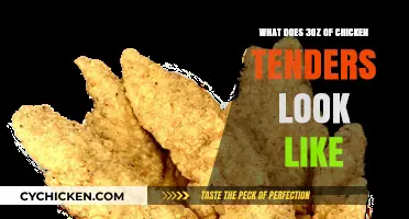 Visual Guide: Understanding the Appearance of 3 Ounces of Chicken Tenders