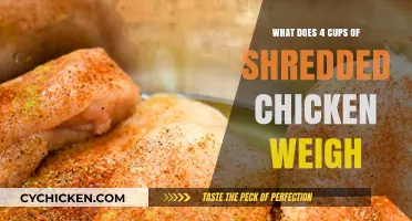 How Much Does 4 Cups of Shredded Chicken Weigh?