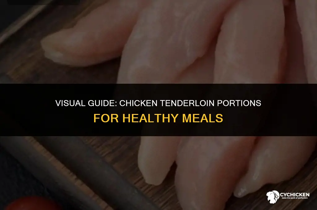 what does 4 ounces of chicken tenderloin look like