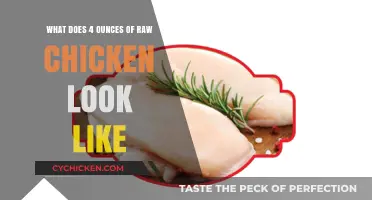Visual Guide: Understanding the Appearance of 4 Ounces of Raw Chicken