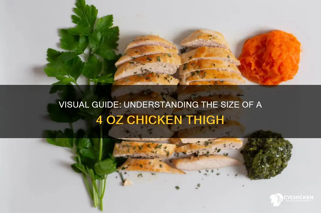 what does 4 oz chicken thigh look like