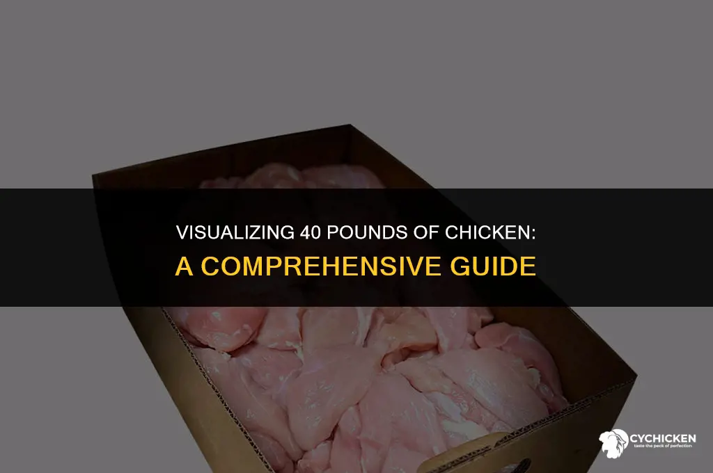 what does 40 lbs of chicken look like