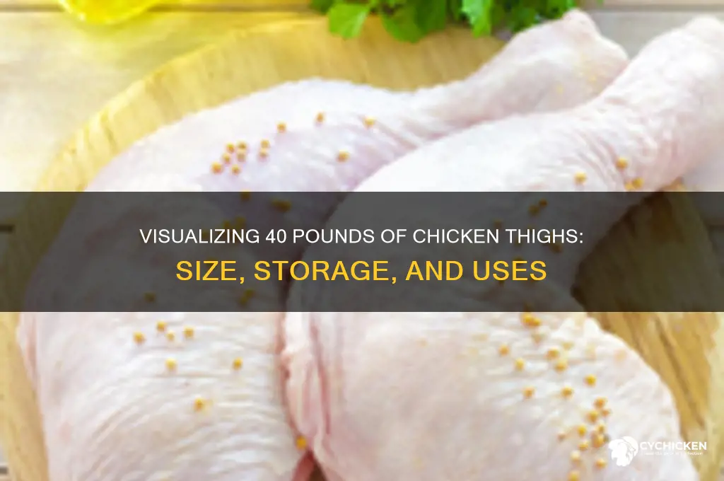 what does 40 lbs of chicken thighs look like