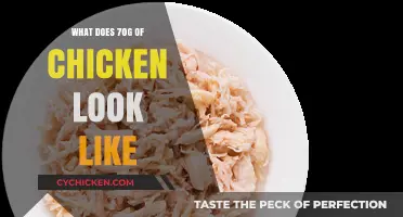 Visual Guide to Chicken Portions: Understanding 70g Servings