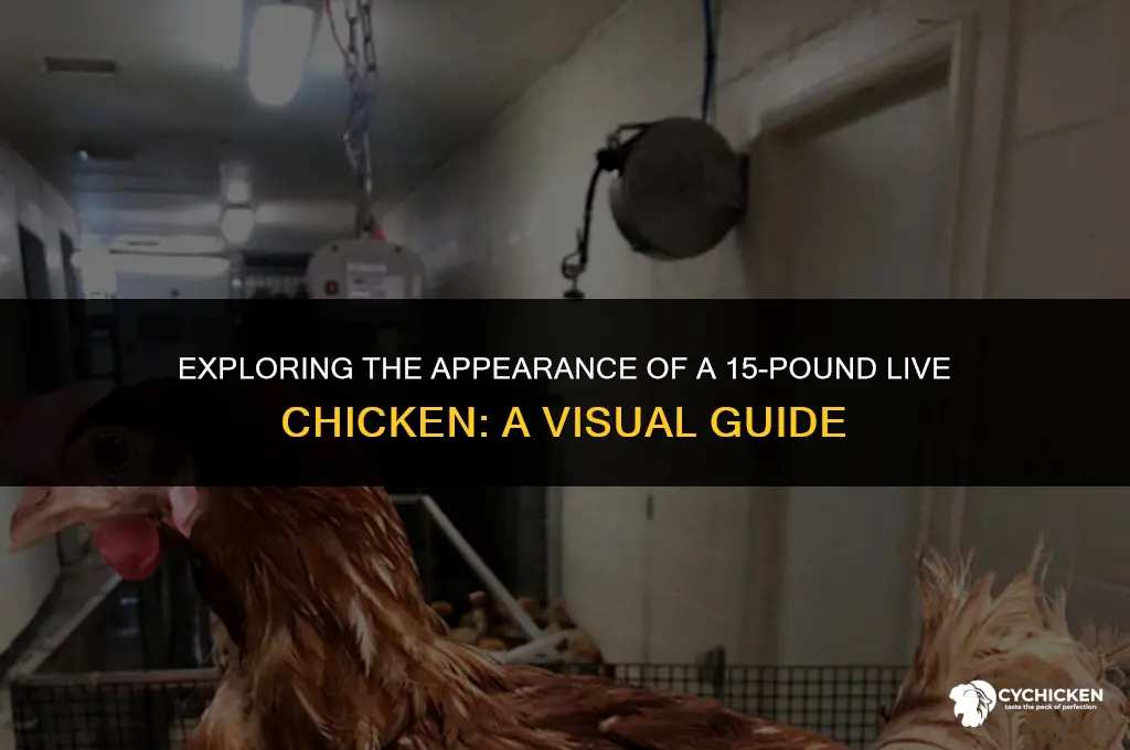 what does a 15 pound live chicken look like