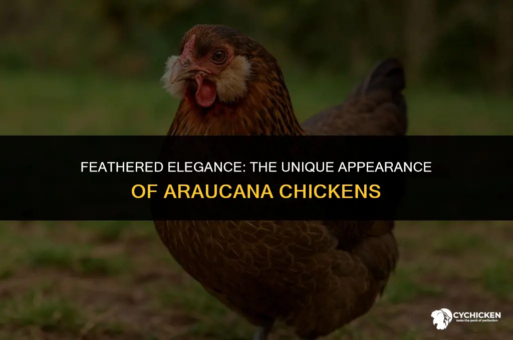 what does a araucana chicken look like