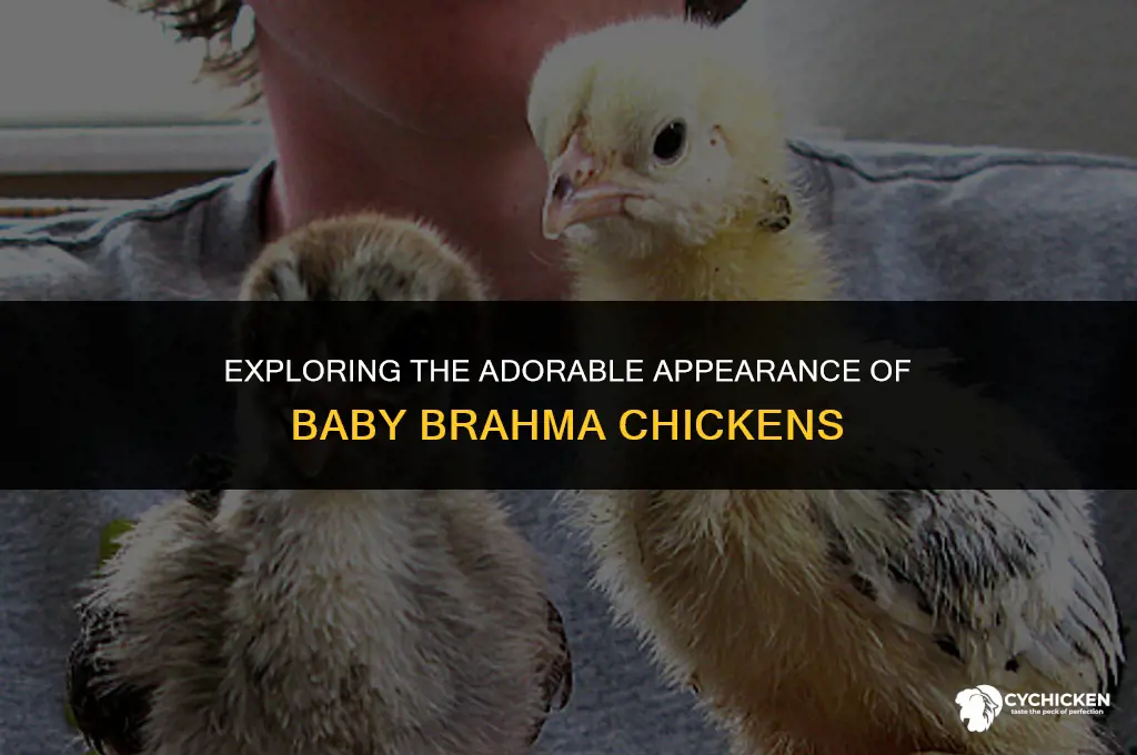 what does a baby brahma chicken look like