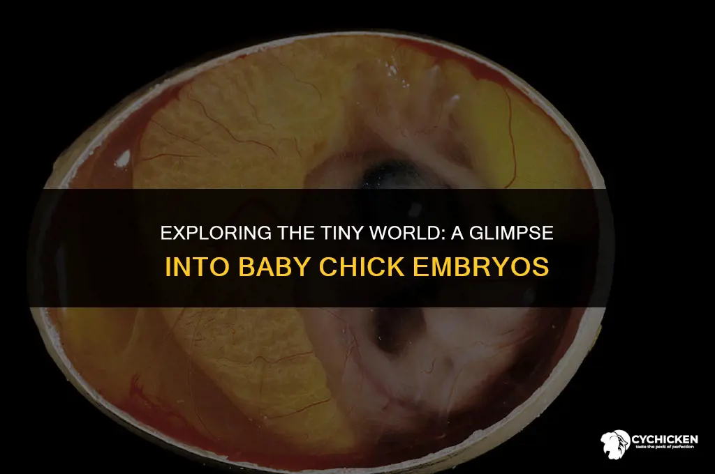 what does a baby chick embryo look like