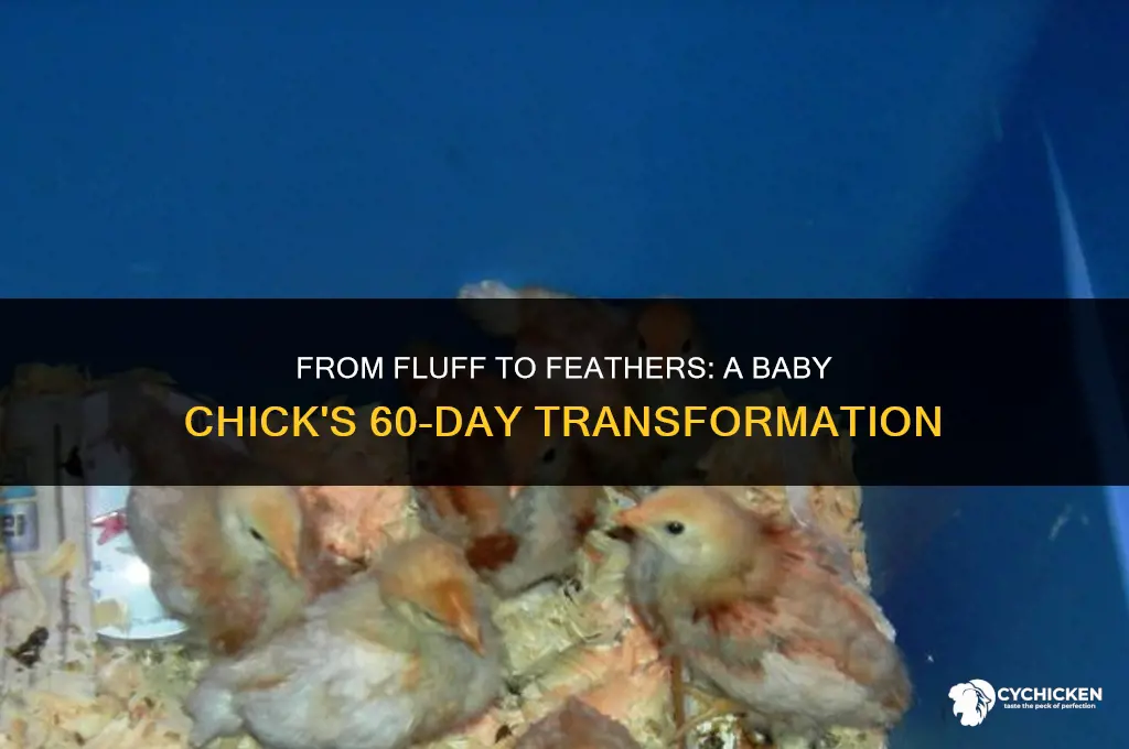 what does a baby chick look like at 60 days