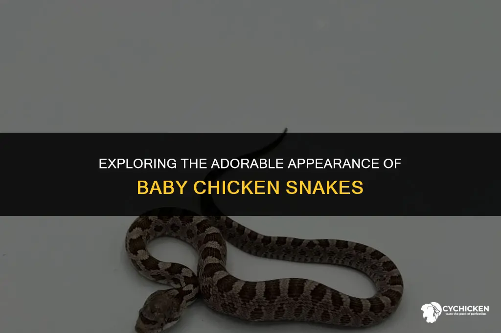 what does a baby chicken snake look like