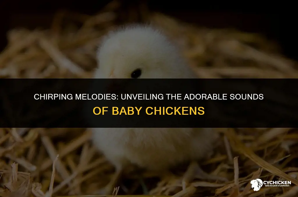 what does a baby chicken sound like