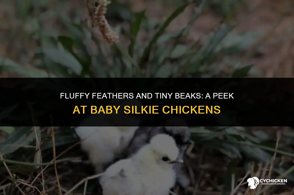 what does a baby silkie chicken look like