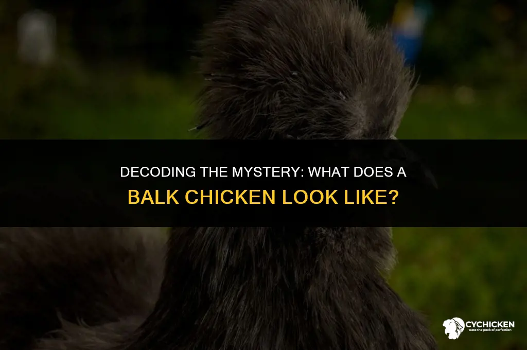 what does a balk chicken look like