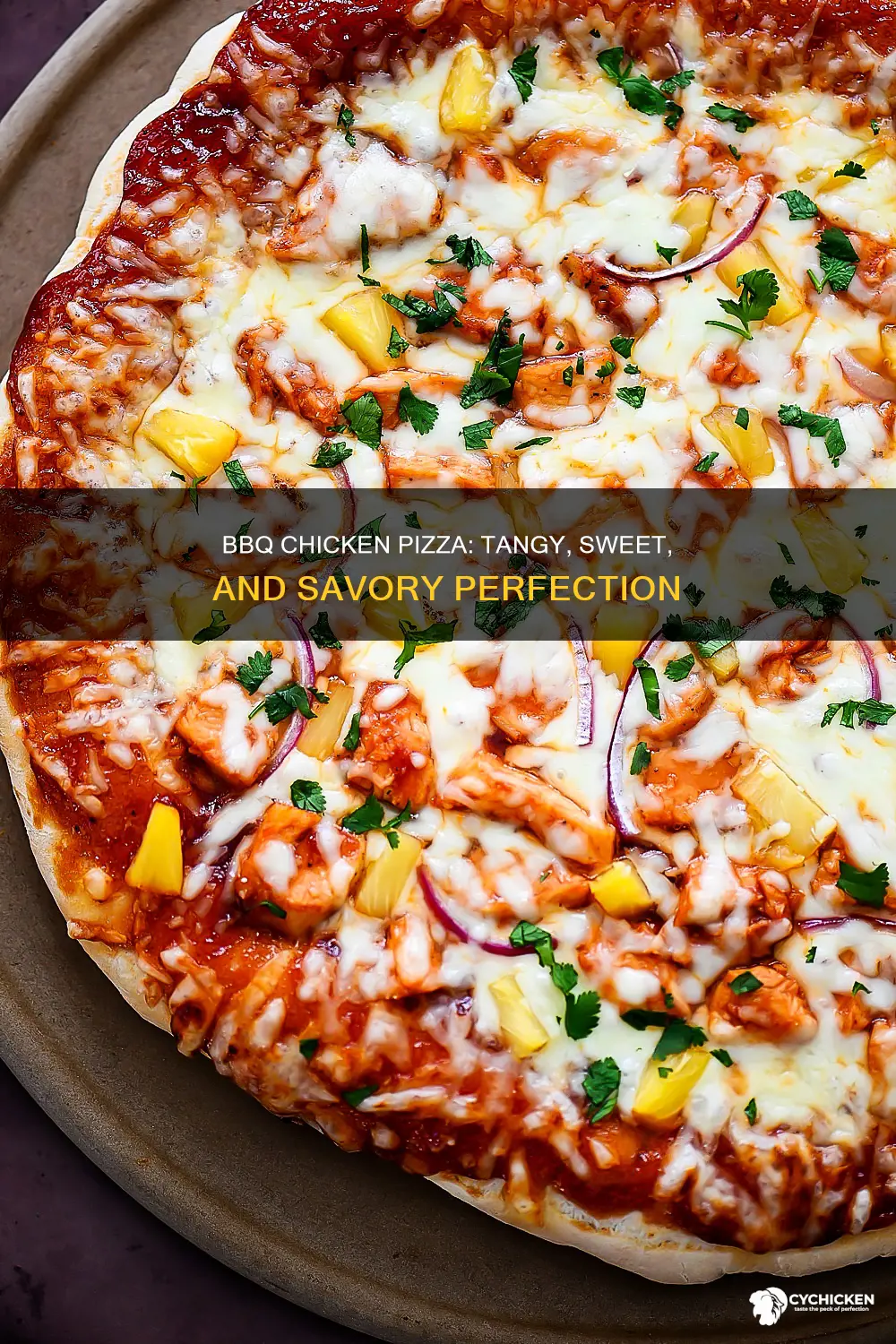 what does a bbq chicken pizza have on it