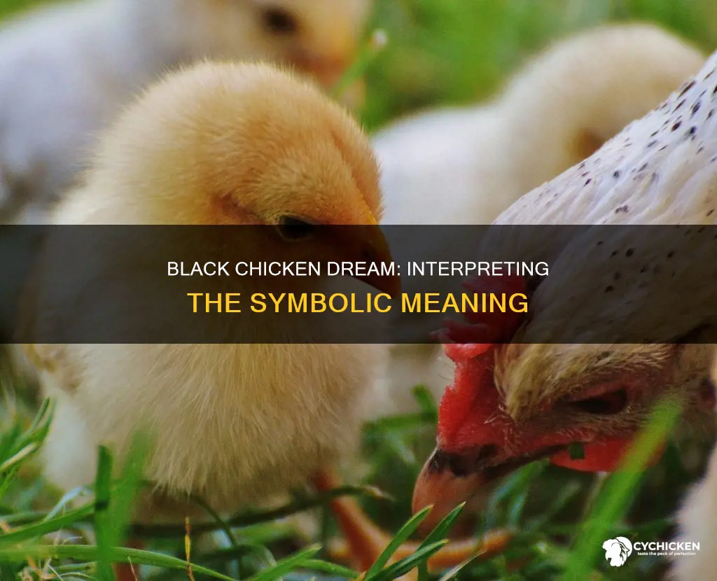 what does a black chicken mean in a dream