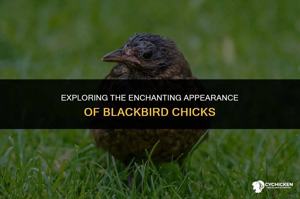 what does a blackbird chick look like