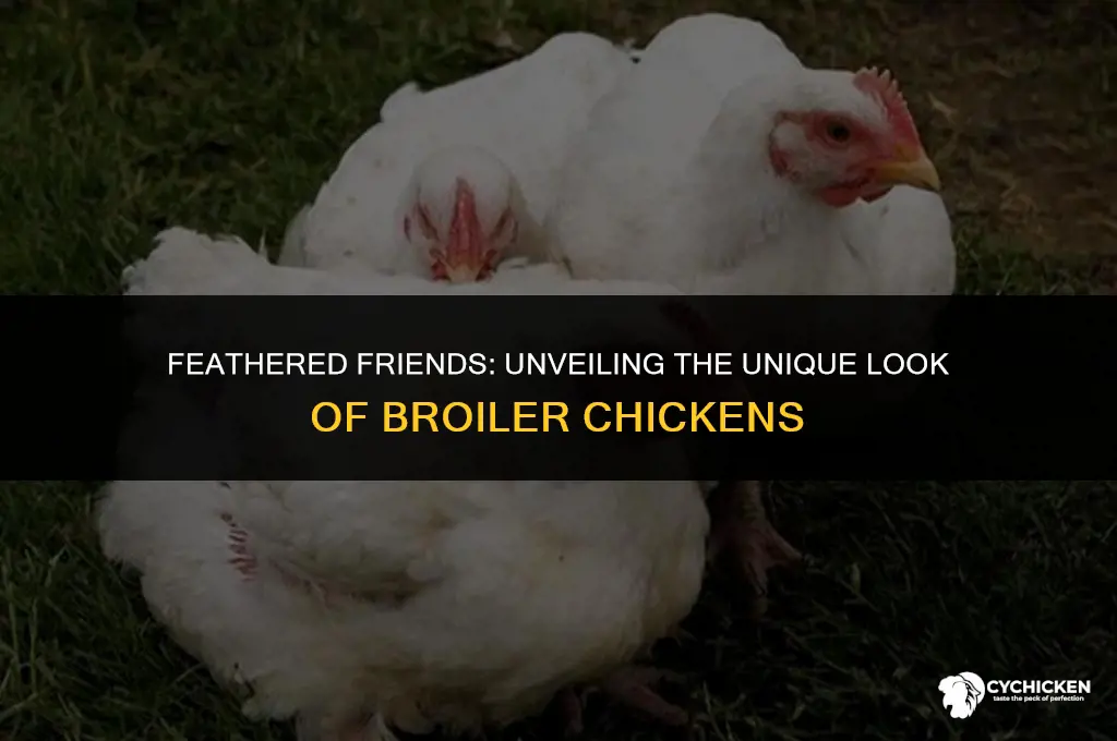 what does a broiler chicken look like
