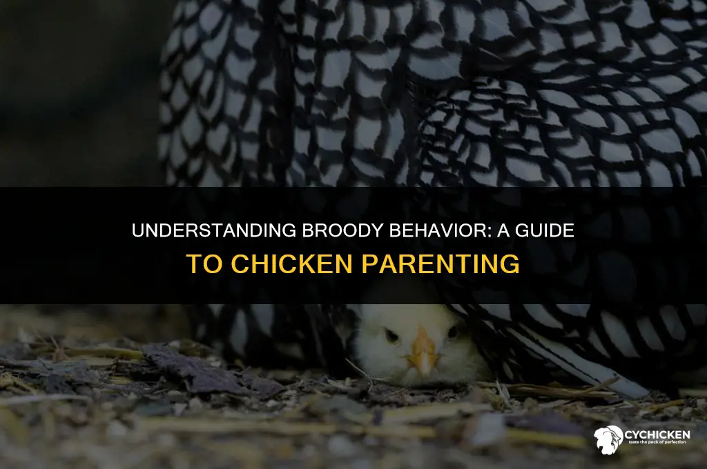 what does a broody chicken act like