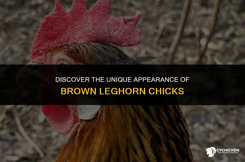what does a brown leghorn chick look like
