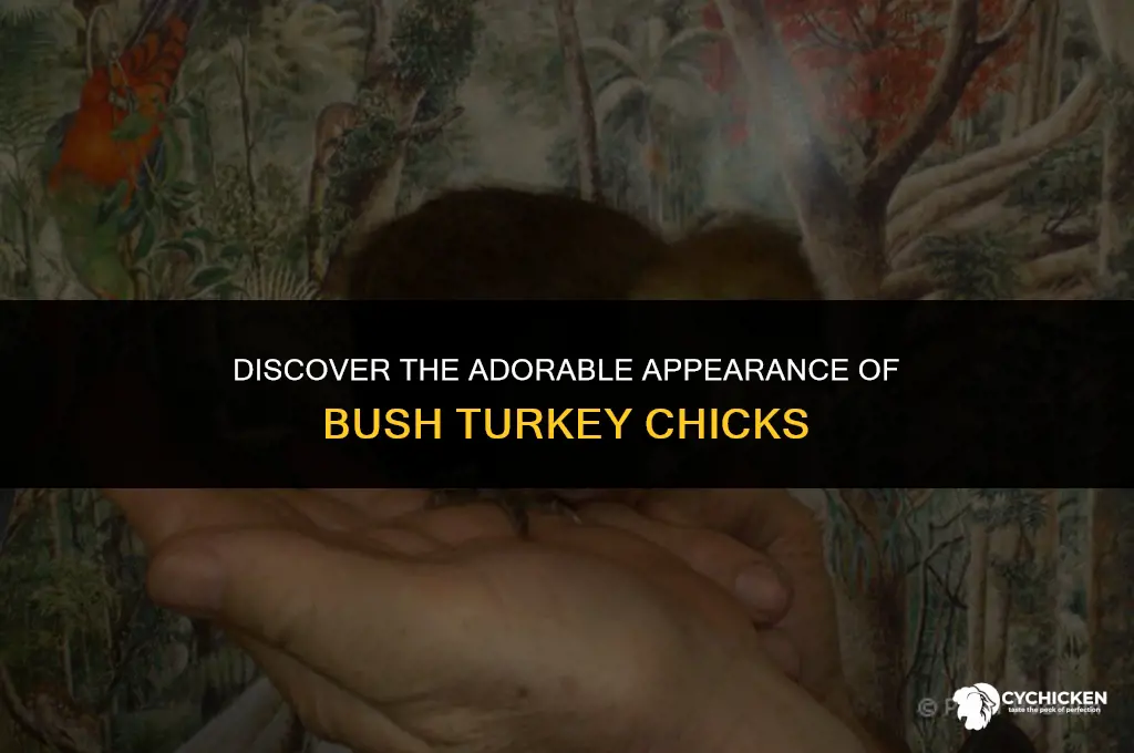 what does a bush turkey chick look like