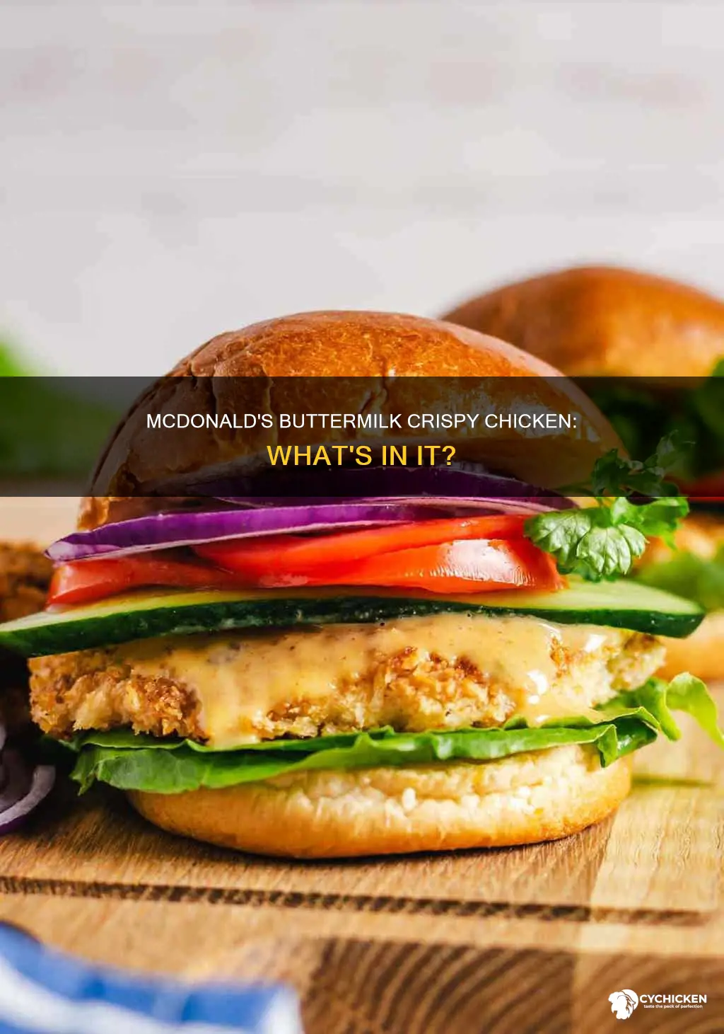 what does a buttermilk crispy chicken have from mcdonald