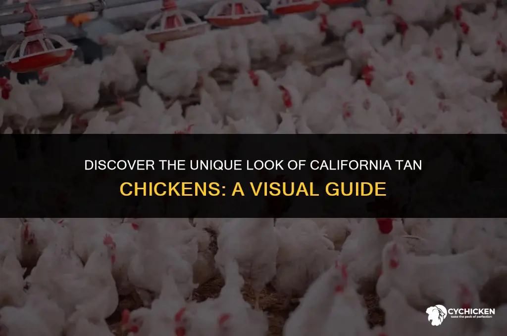 what does a california tan chicken look like