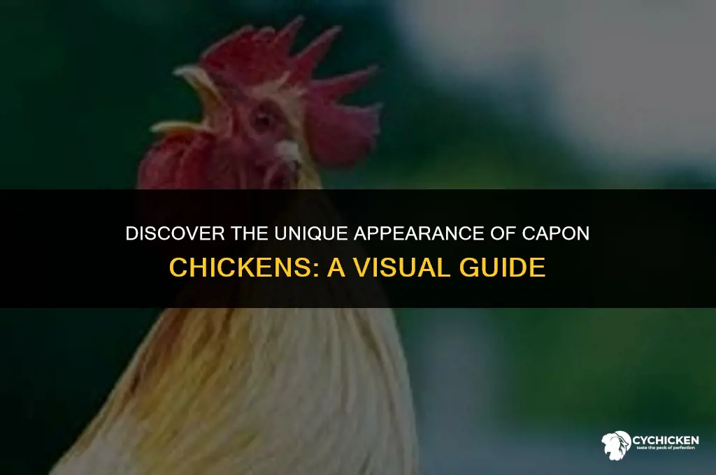 what does a capon chicken look like